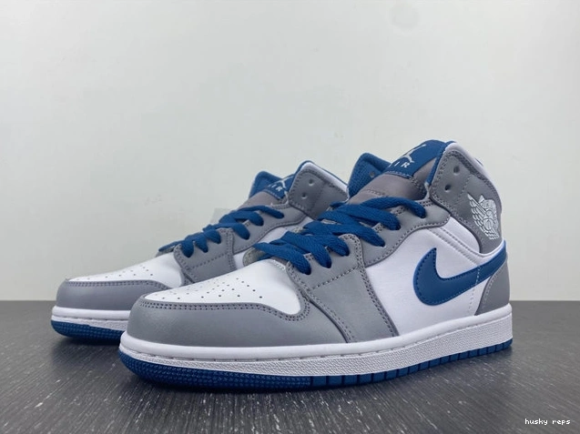 Husky Blue Cement Mid DO8423- True 1 3690 Comfortable Jordan 1014